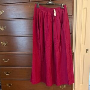 Loft Poplin pleated Skirt